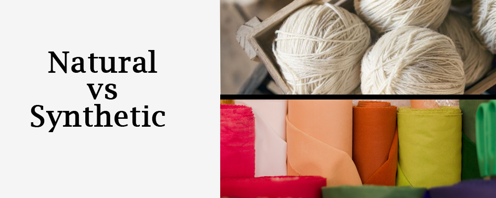 Synthetic and Natural Fibers is their origin: man-made versus nature-derived.