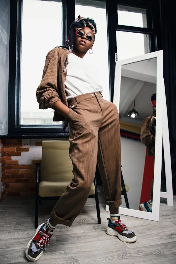 How to style trousers with sneakers?