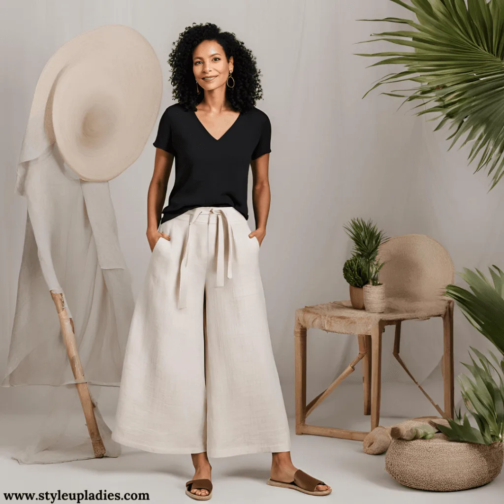 Styling Wide Leg Linen Pants for Different Occasions