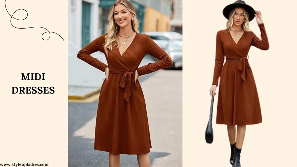 Midi Dresses - Types of Winter Clothing