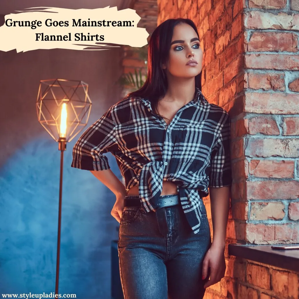 Grunge Goes Mainstream: Flannel Shirts