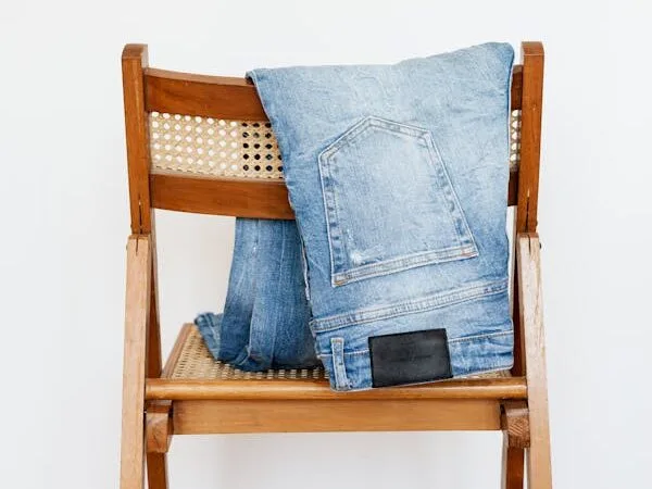 Denim bootcut jeans in style !!