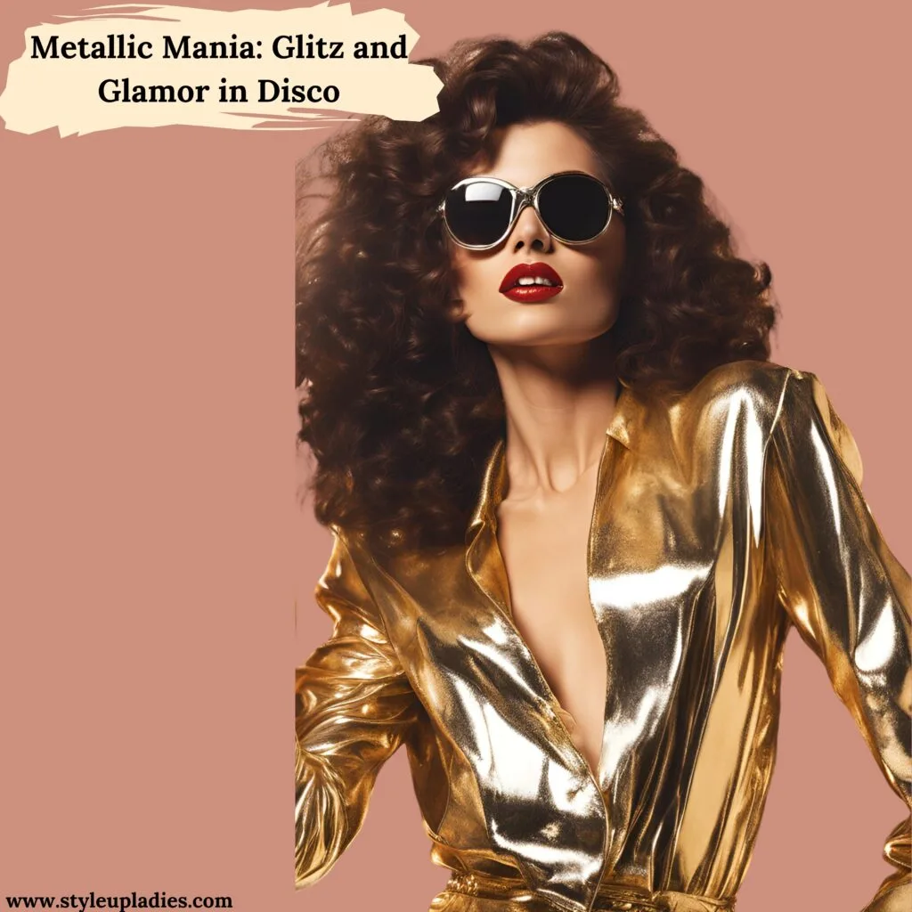 Metallic Mania: Glitz and Glamor in Disco in 90s Fashion Trend
