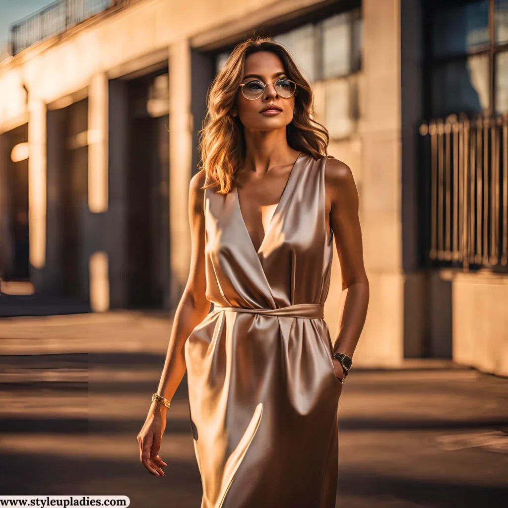 Wear minimal accessories to make it office appropriate dress.
