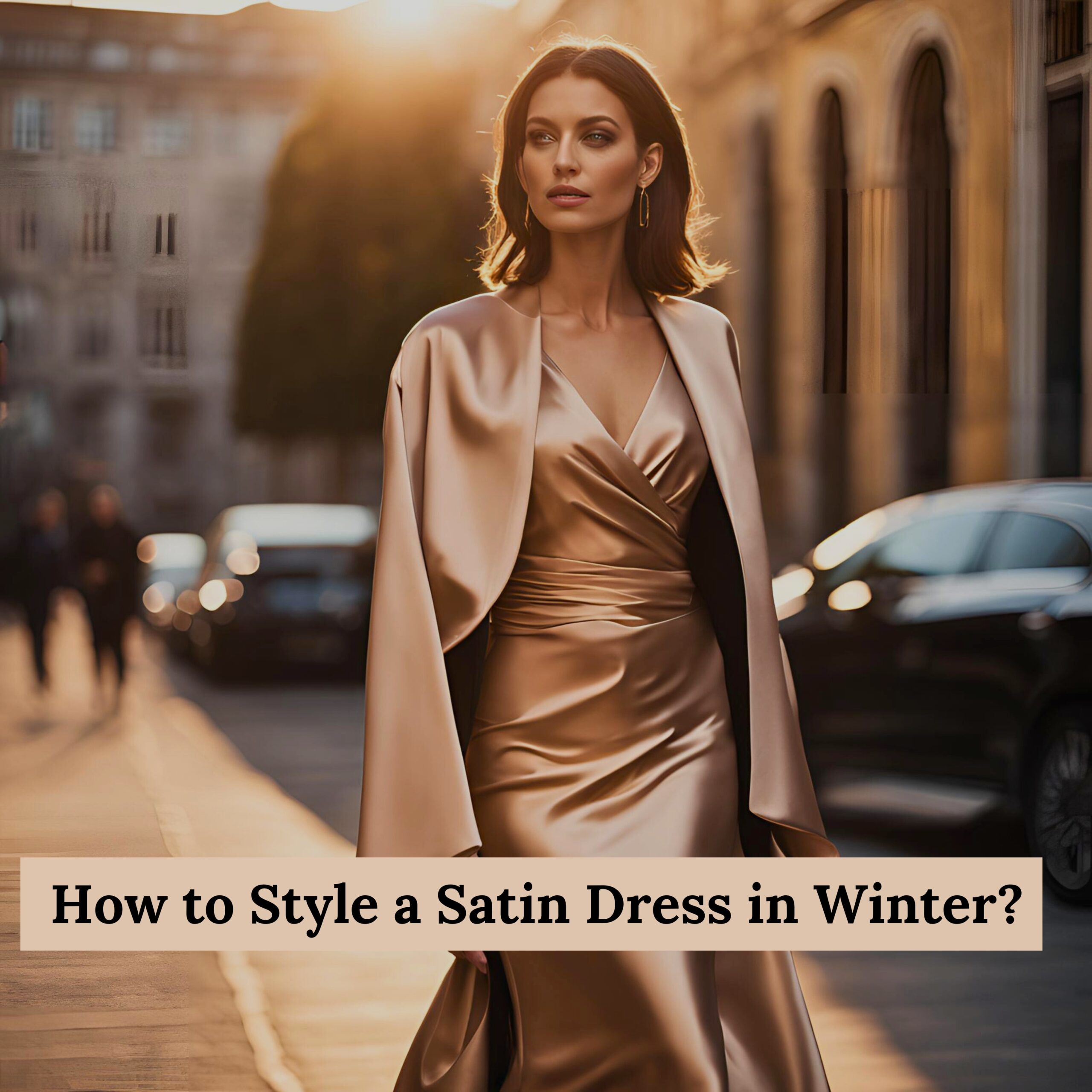 How to Style a Satin Dress in Winter: Fashion Tips for Cold Weather