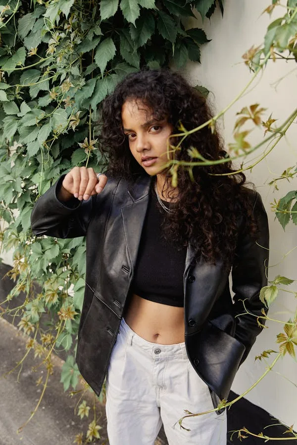 Why every woman needs a leather blazer