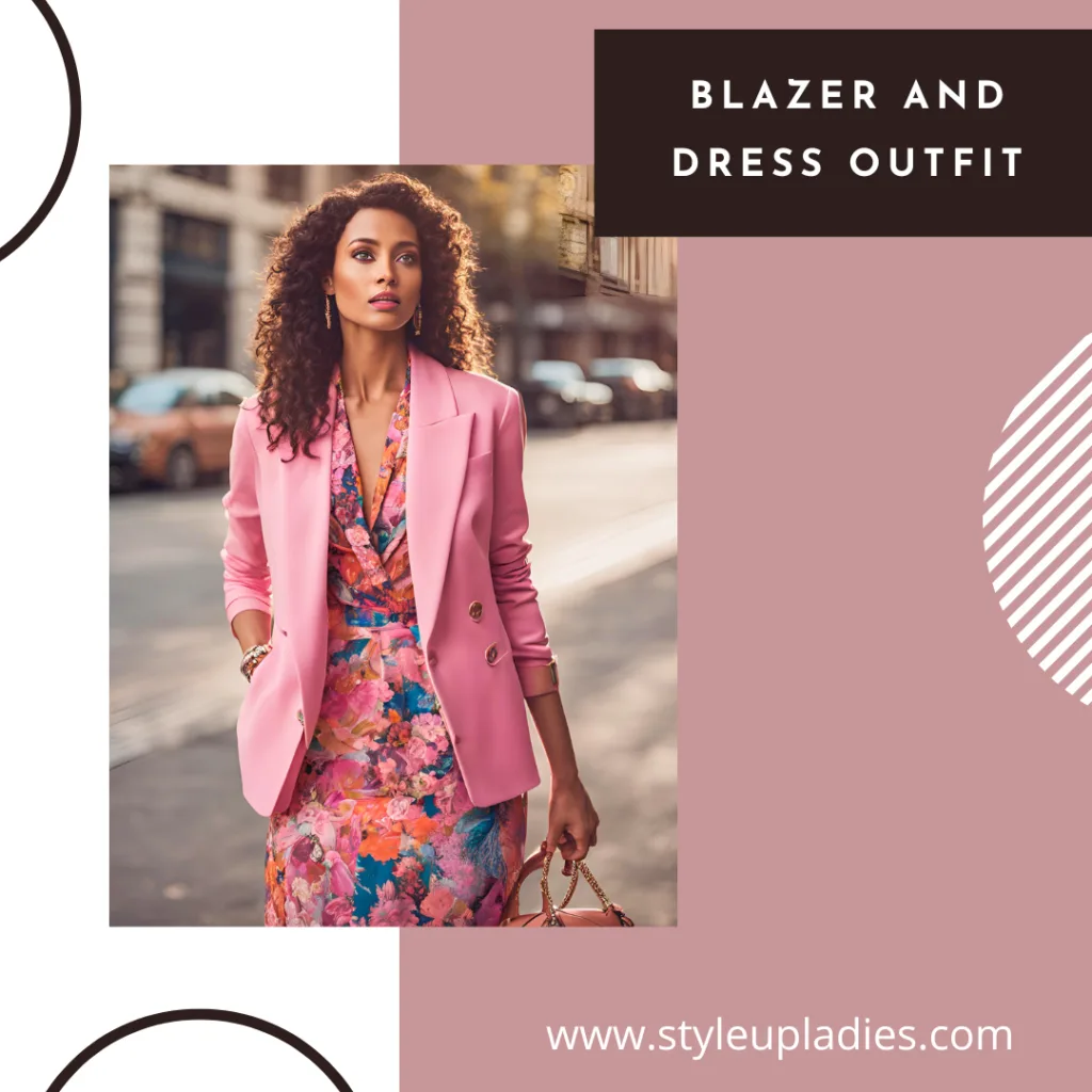 Blazer and dress outfit