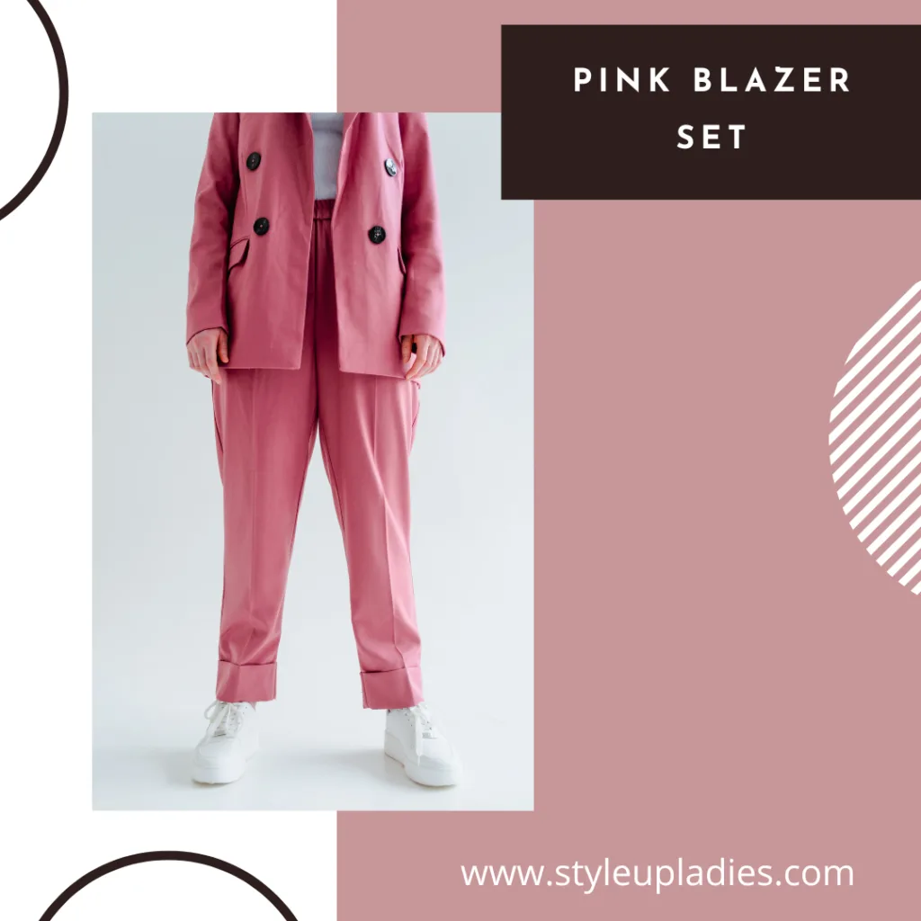 Pink Blazer set