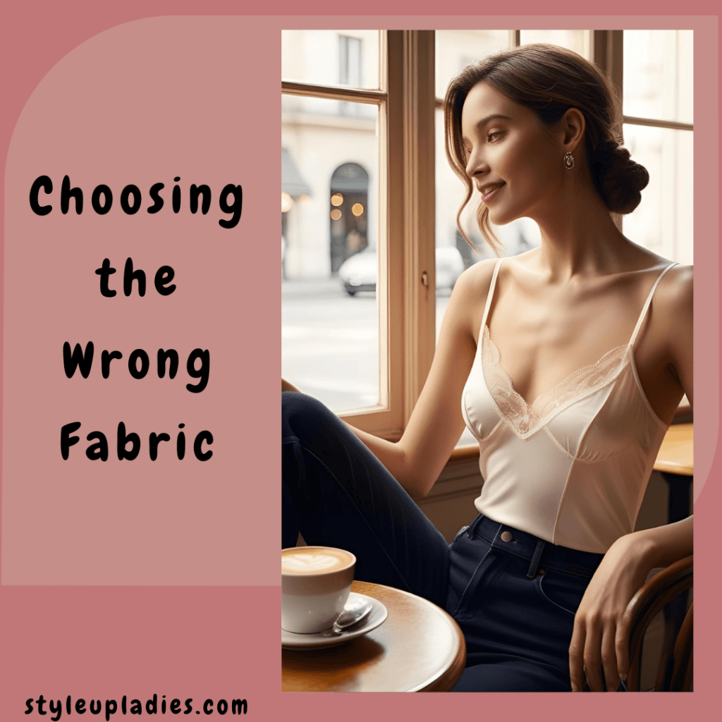 Common Camisole Fashion Mistakes : Choosing the wrong Fabric