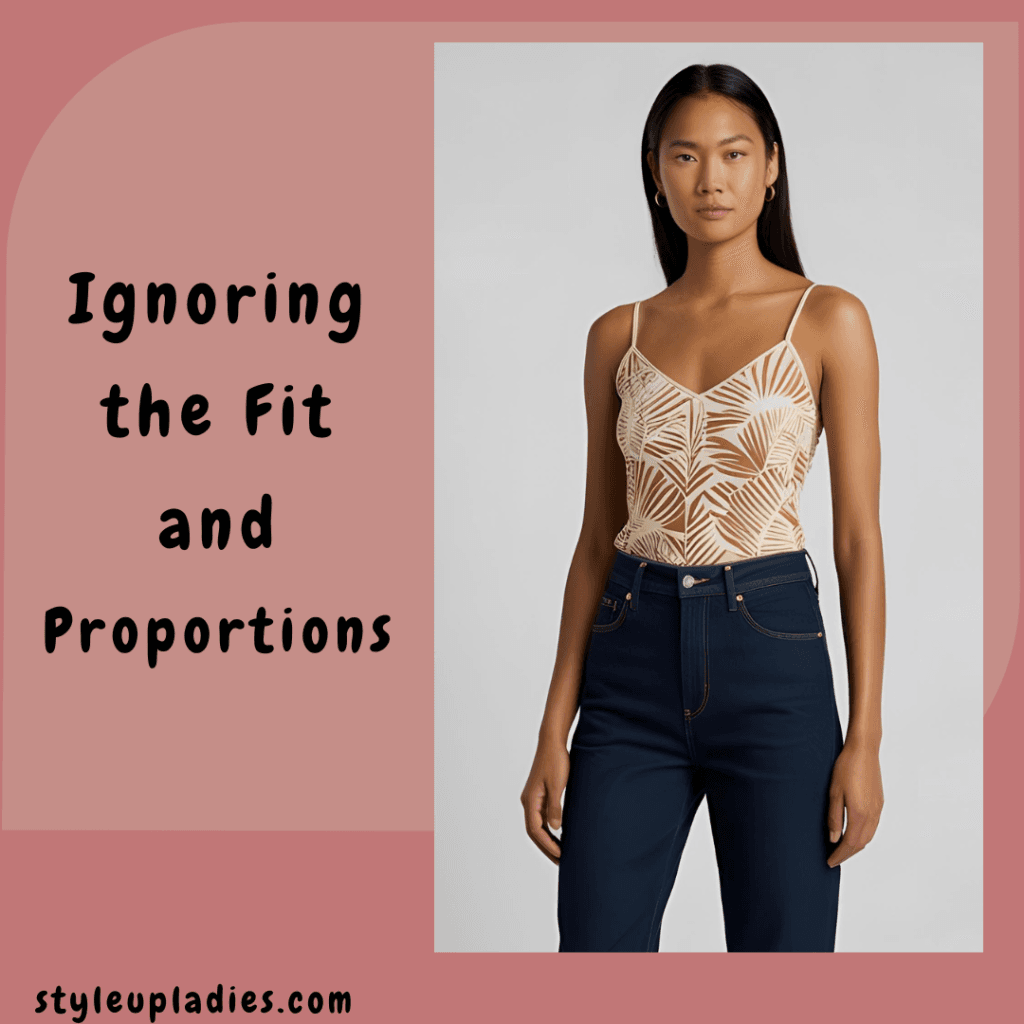 Common Camisole Fashion Mistakes : Ignoring the Fit and Proportions