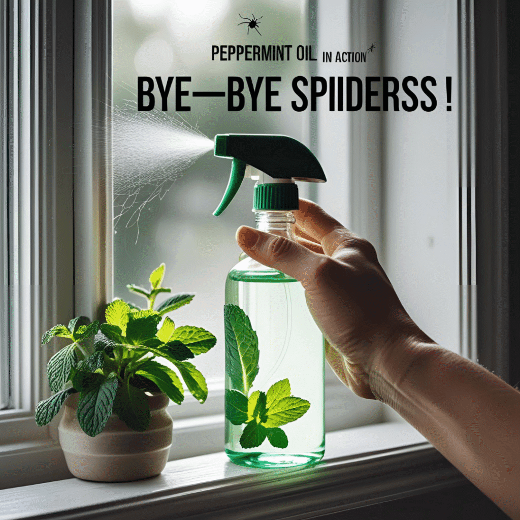 Say bye to spiders with Peppermint Oil