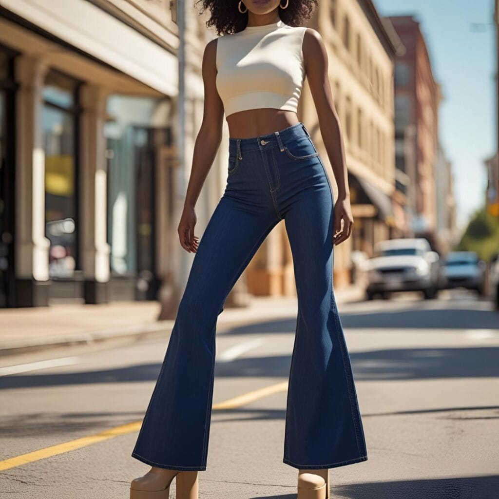 How to style flared jeans