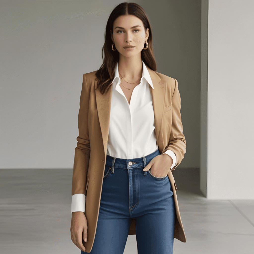 Style straight leg jeans in a business look