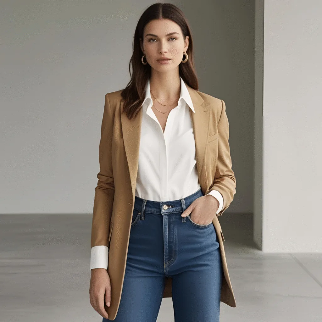Style straight leg jeans in a business look
