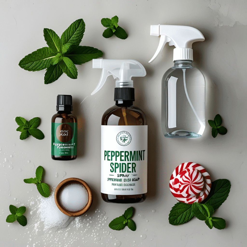 DIY Peppermint Oil Spiders
