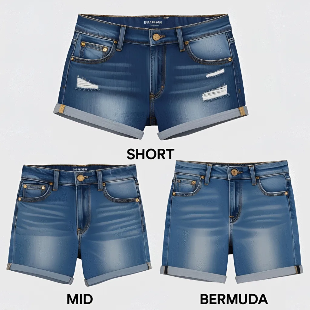inseam guide before you style denim shorts