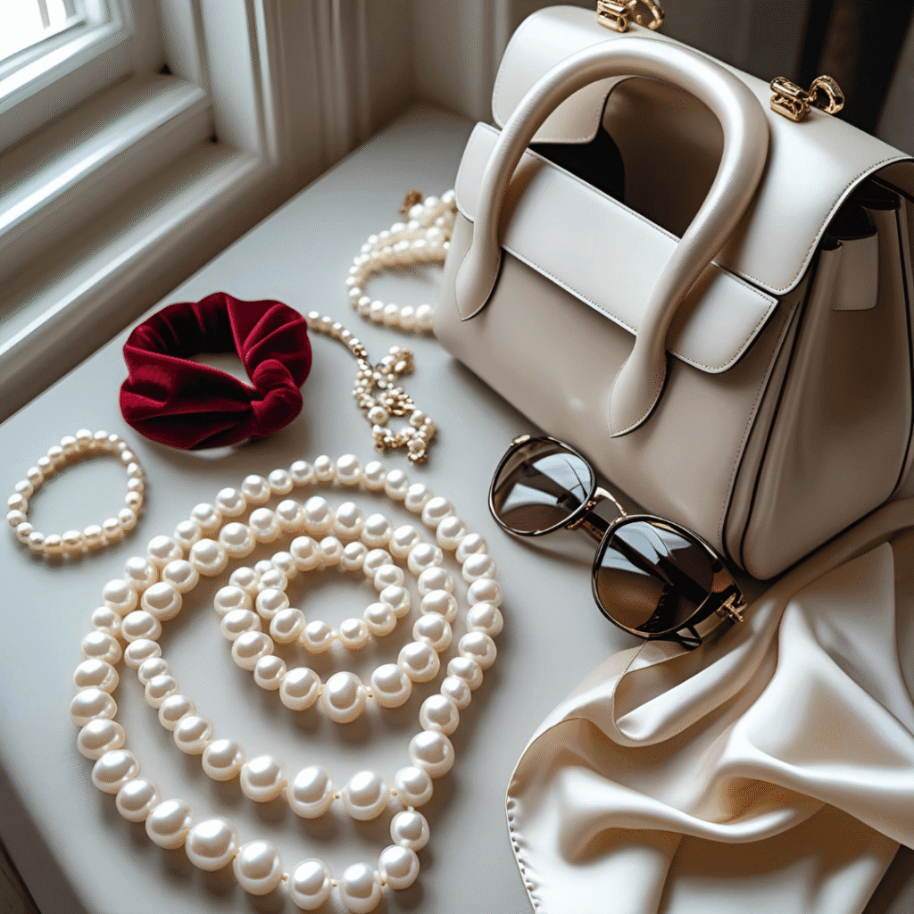 antique accessories with preppy style