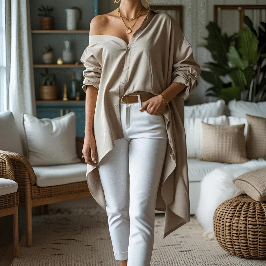 How to Style Oversized Shirt Pinterest