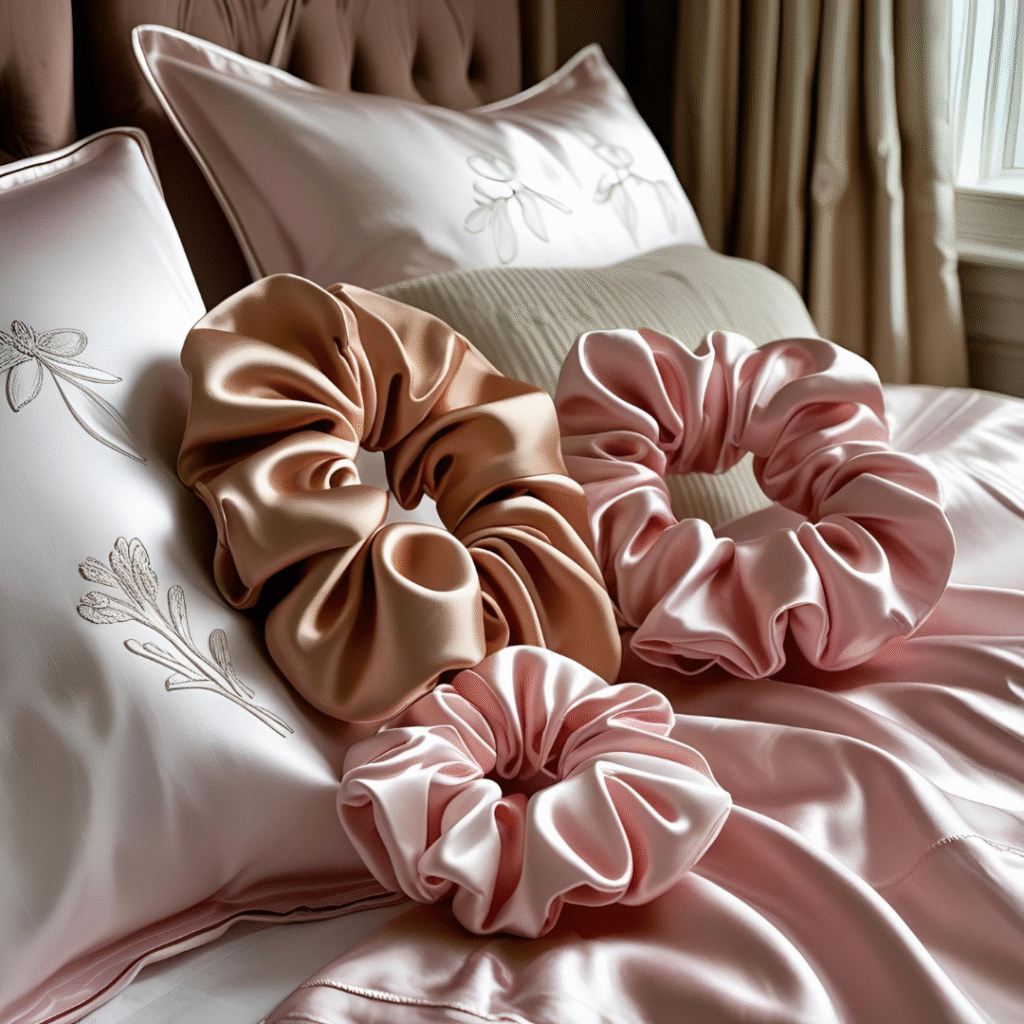 Sleep on silk pillowcases and use scrunchies