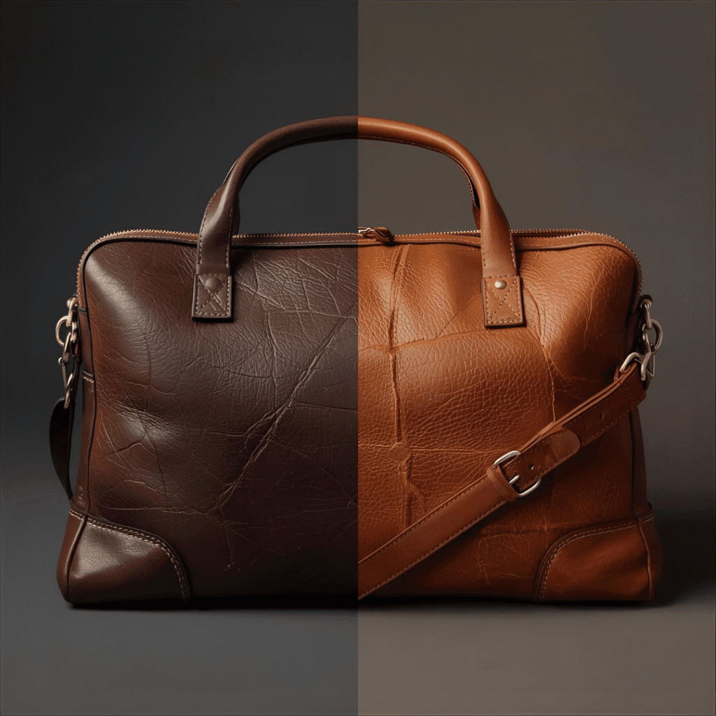 Genuine vs Full Grain Leather