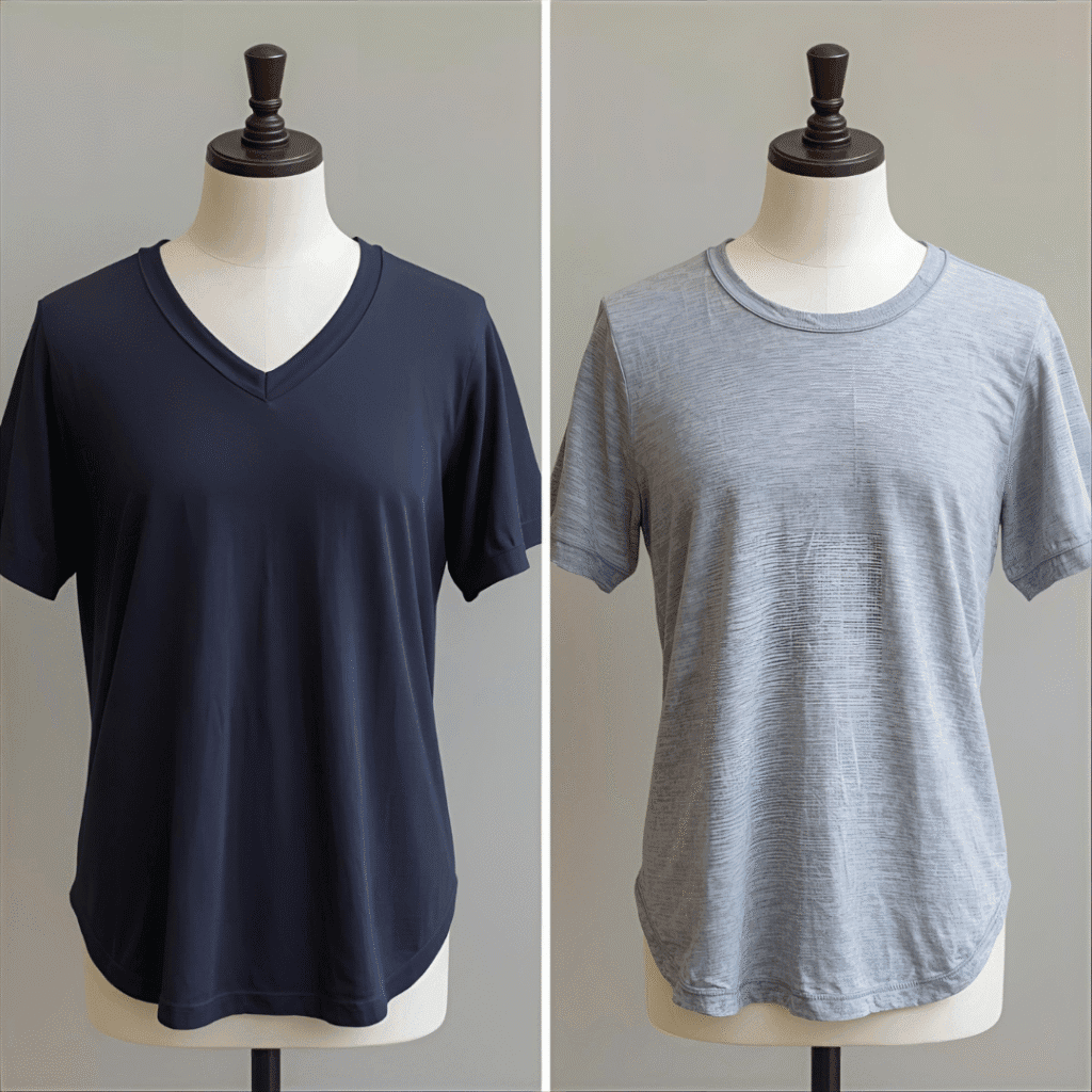 V Neck vs Crew Neck