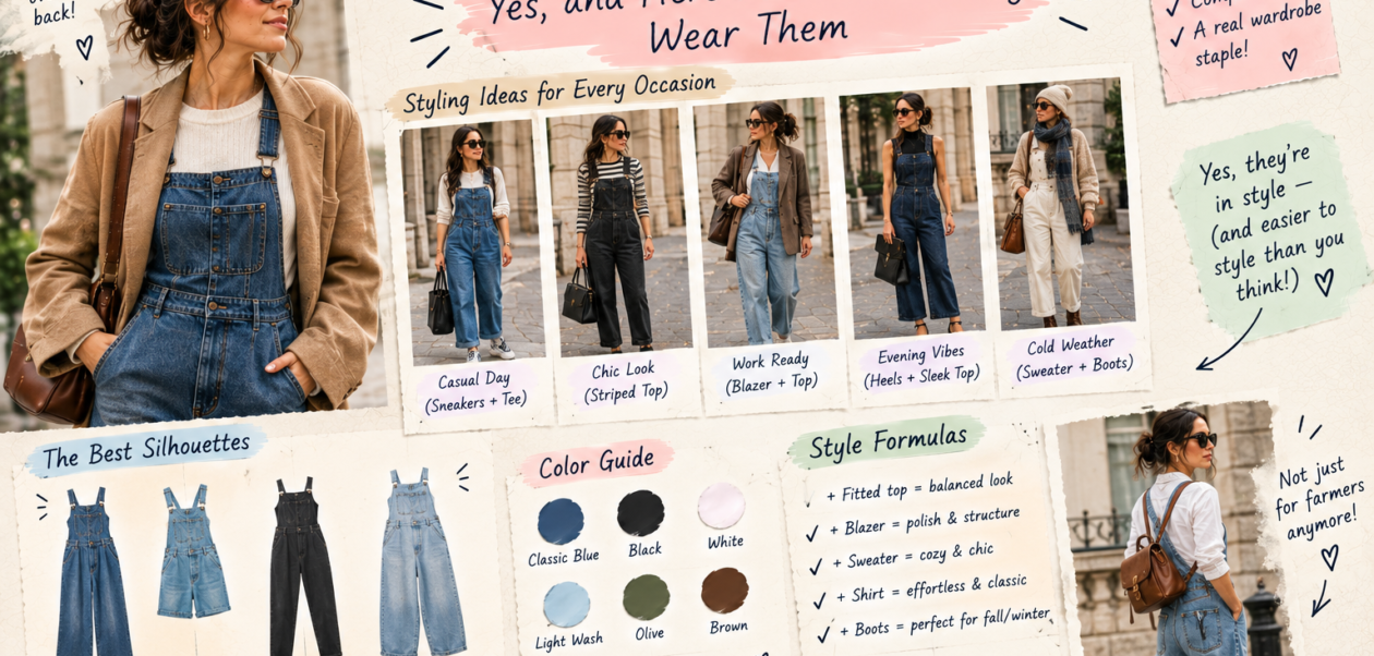 are jean overalls in style