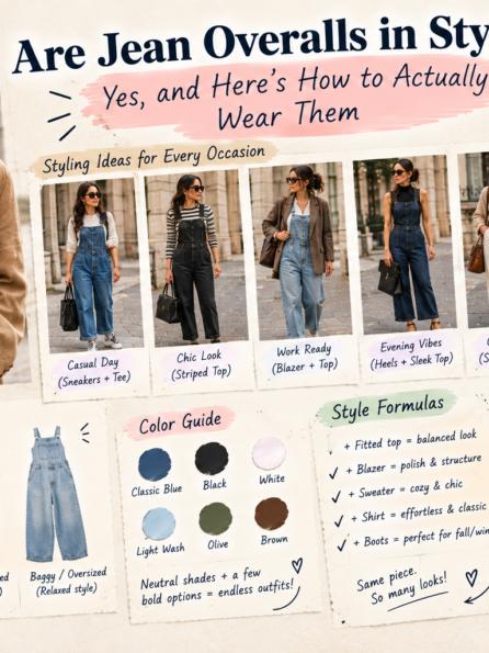 are jean overalls in style