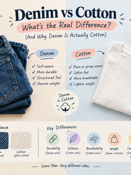Denim vs cotton difference