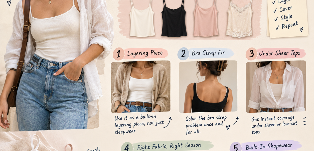 Clever Hacks for Wearing a Camisole