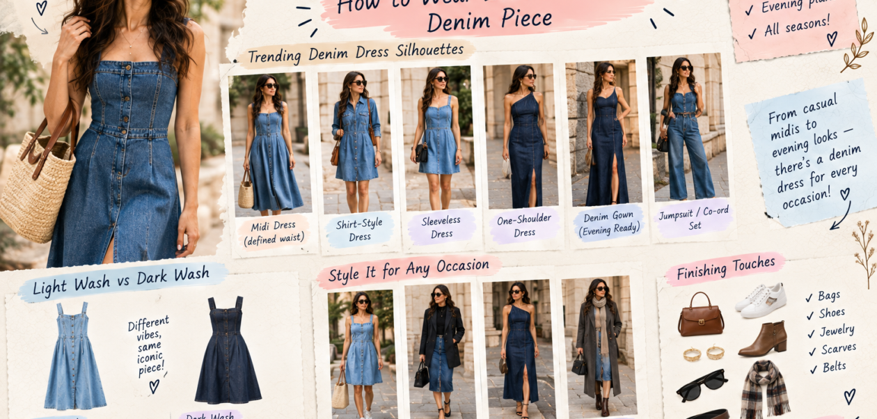 denim dress in style