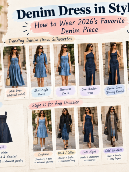 denim dress in style