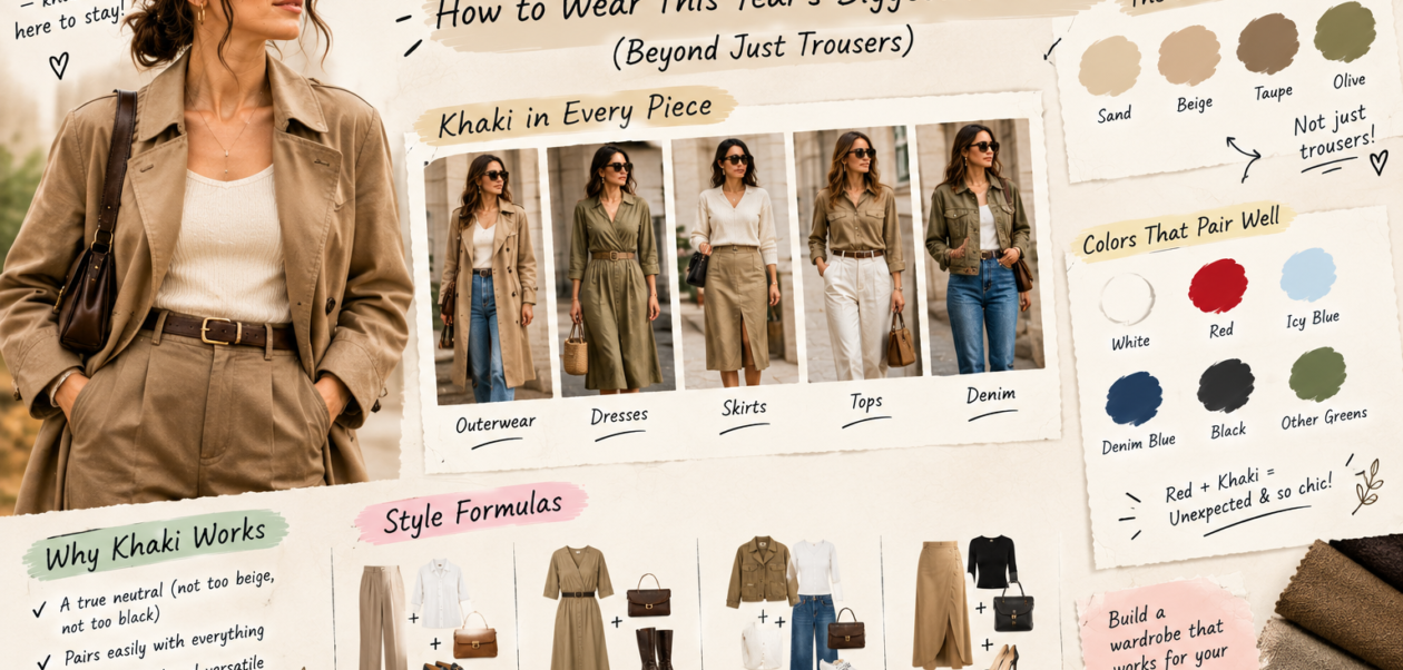 khaki fashion
