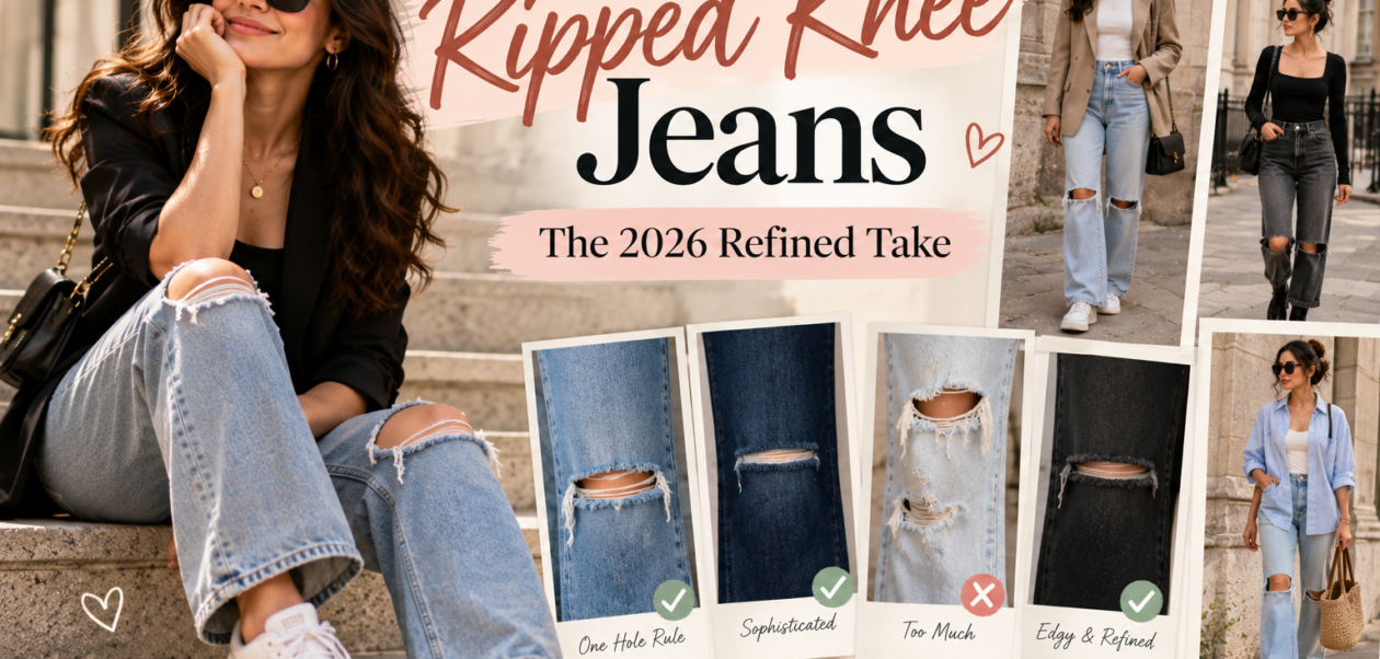ripped knee jeans